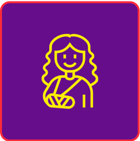 bóle na skutek urazów